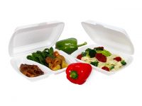 Take-away Box (HP4) 2-geteilt - weiss (125 Stk.)