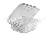 Rechteckschale mit Deckel   375ml - klar eckig PET (50 Stk.)