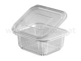 Rechteckschale mit Deckel   500ml - klar eckig PET (50 Stk.)