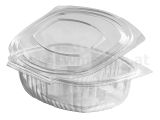 Salatschale mit Deckel 1500ml - klar oval  PET (50 St?ck)